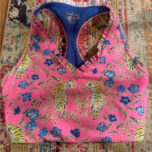 Lilly Pulitzer Lindsay Sports Bra Tigress Garden